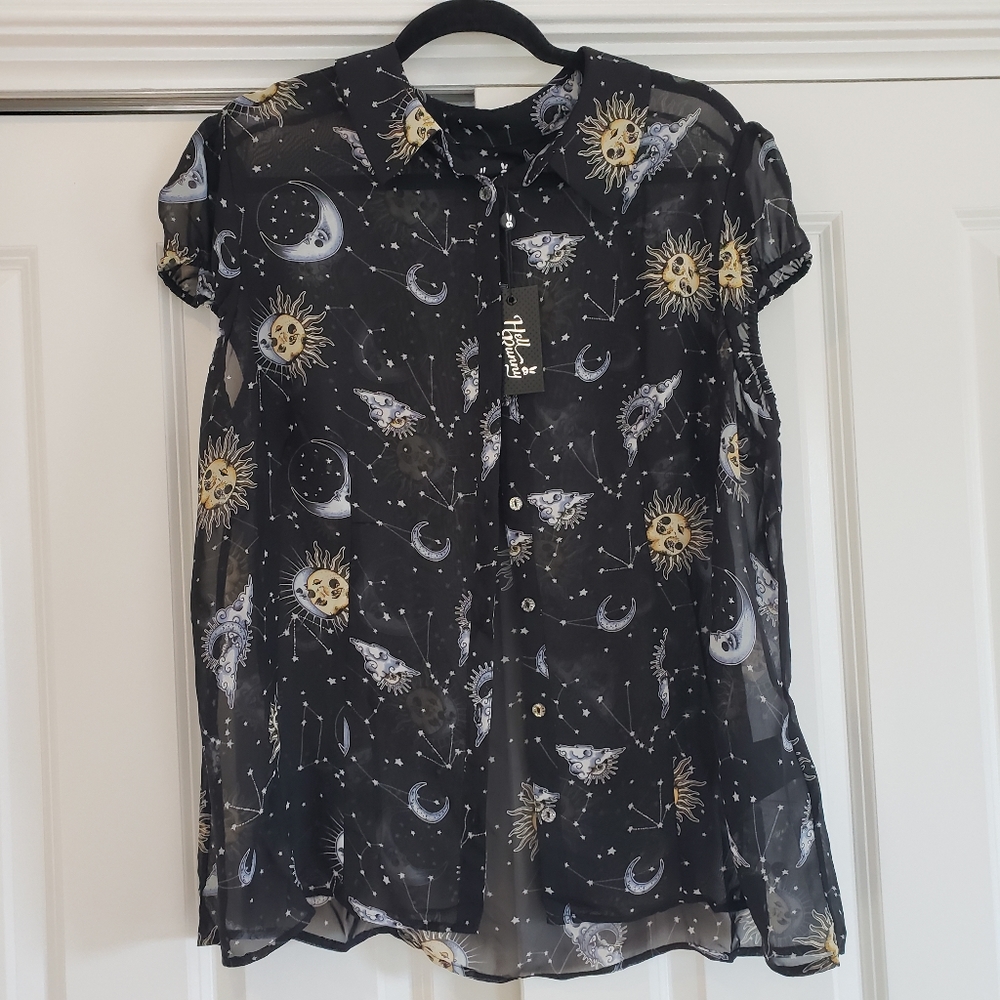 Hell Bunny Sheer Blouse